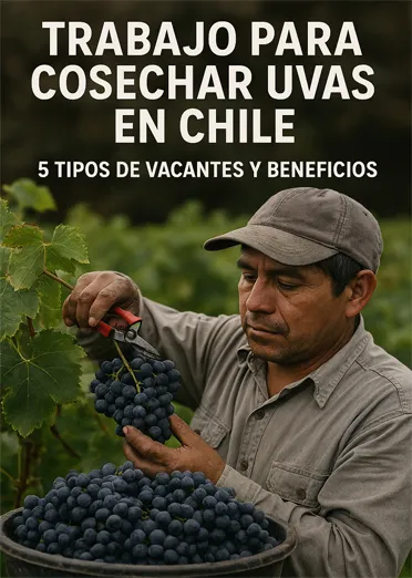 Trabajo para cosechar uvas en Chile