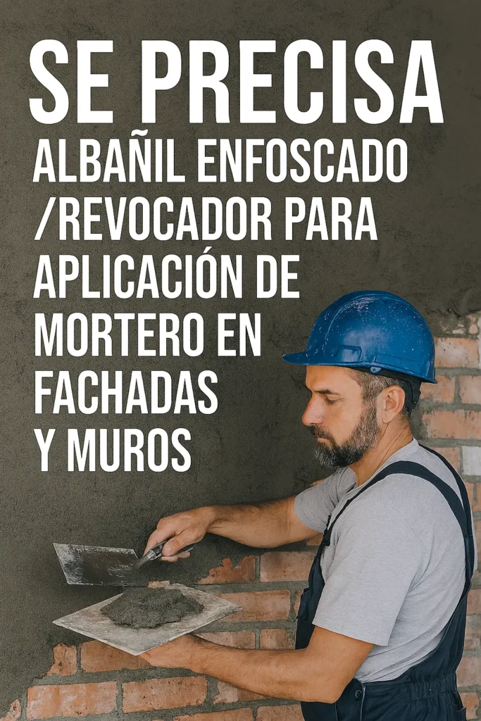 Se Precisa Albañil Enfoscador