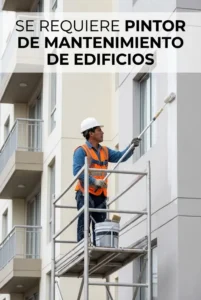 Se Requiere Pintor de Mantenimiento de Edificios
