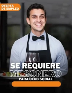 Se Requiere Mesonero para Club Social: El Perfil de un Servicio de Alta Gama