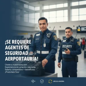 Se Requiere Agentes de Seguridad Aeroportuaria: La Formación y Selección - Un Proceso Regulado por Estándares Internacionales